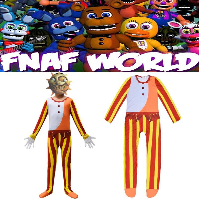 Костюм Сандроп Fnaf Боди Комбинезон Хэллоуин Детский Косплей Подарочный Набор