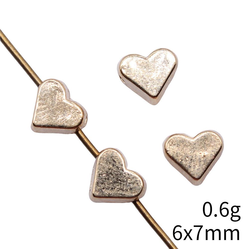 Сердце Свободные Бусины Для Валентиновского Браслета Ожерелья DIY Винтажные Материалы Для Изготовления Украшений Для Шармов
