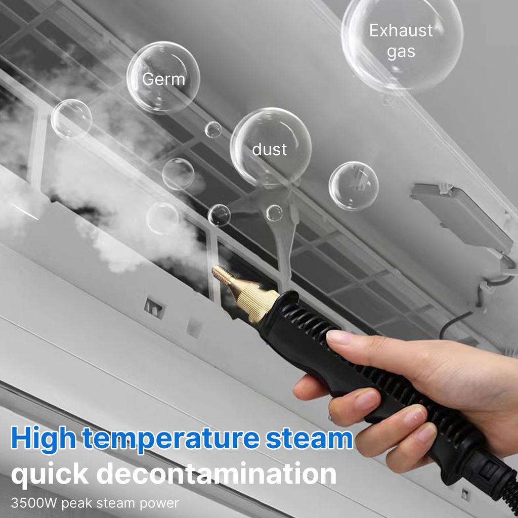 Handheld Multi-surface Steam Cleaner with 4pcs Accessories Touch Screen 6 Levels Adjustable 15s