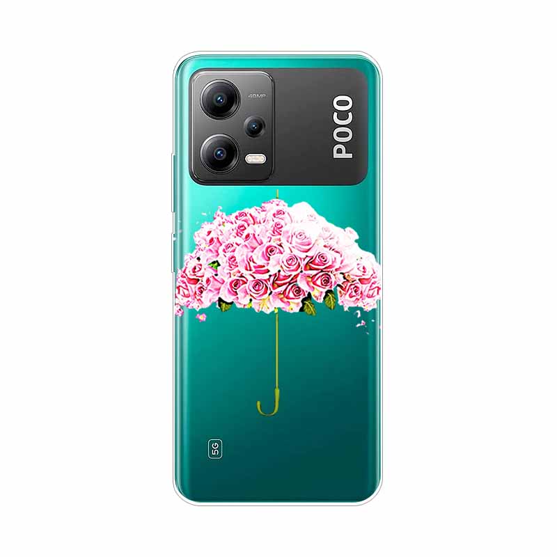 Чехол для POCO X5 Pro 5G Глобальная версия X5Pro ТПУ Силиконовый Мягкий Мультяшный Прозрачный Чехол для POCO x5 Обложка Прозрачный Раскрашенный Coque