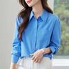Women Blouses Shirts 2025 Spring Long Sleeve Women Blouse Shirt Office Lady Turn Down Collar White Blouse Shirt Women Tops J920