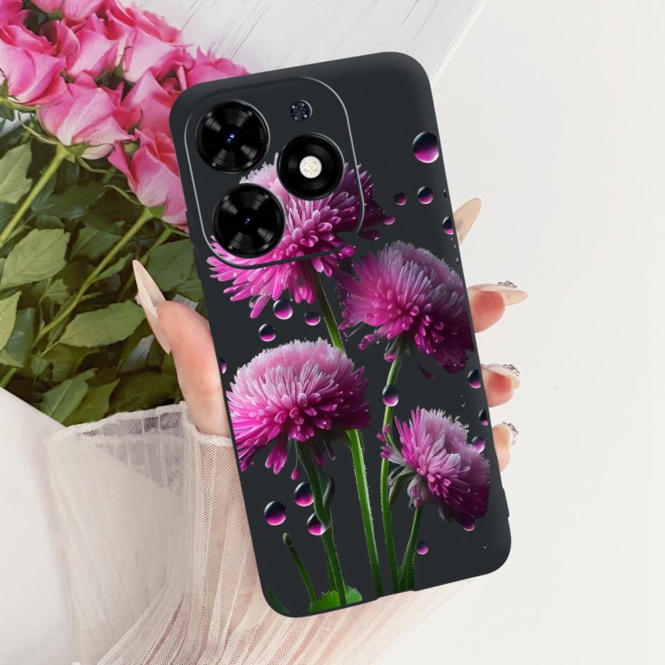 For Tecno Spark Go 2024 Case BG6 Beautiful Butterfly Tree Painted Cover Soft TPU Phone Case For Tecno Spark Go 2024 Fundas Coque