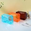 PVC Clear Travel Storage Bag Waterproof Durable Toiletry Makeup Organizer for College Dorm Bathroom Vacation
