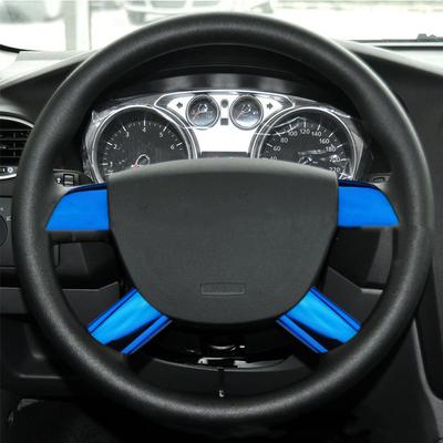 4 шт. Наклейка на рулевое колесо салона автомобиля для Ford Focus MK2 2005 2006 2007 2008 2009 2010 2011 Аксессуары для украшения