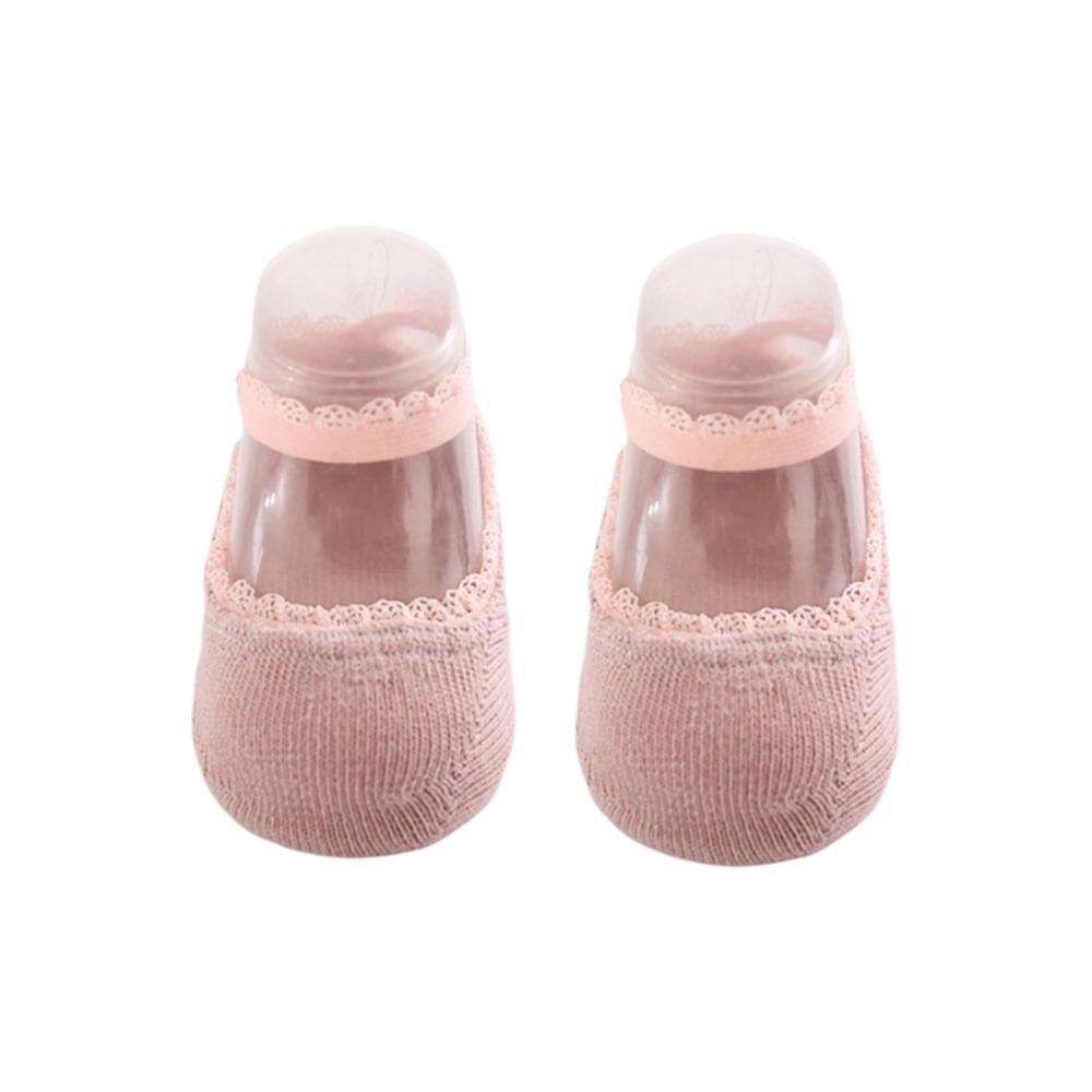 Rubber Soles Newborn Socks Soft Cotton Baby Socks Adorable Infant Lace Socks For Newborns