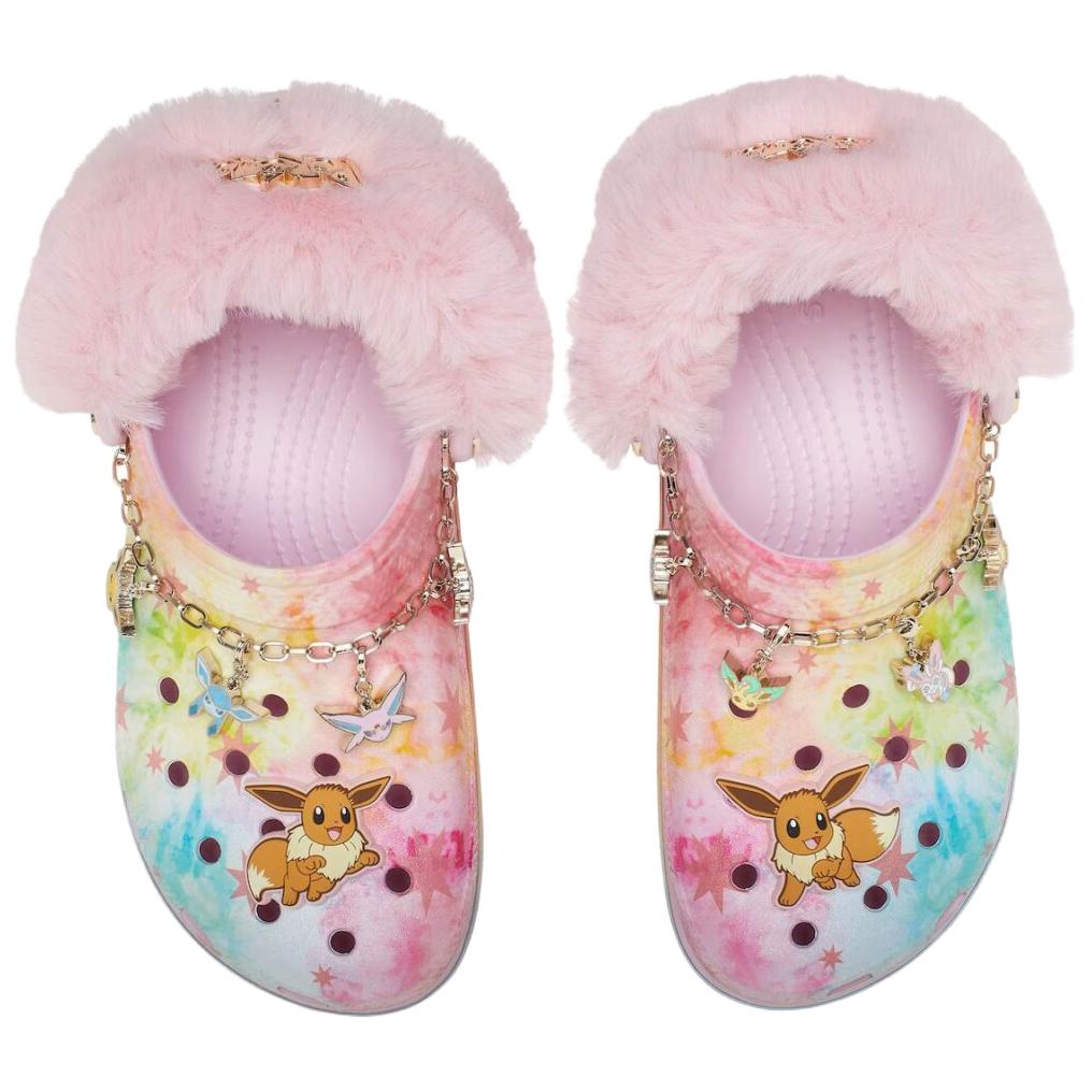 Crocs Классический Платформенный Клог Покемон Иви Женский Розовый Мульти 211429-90H