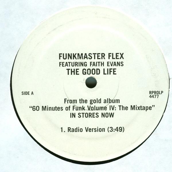12-дюймовая пластинка FUNKMASTER FLEX, FAITH EVANS - The Good Life RPROLP4477PROMO Loud Records 2000 США Рэп и Хип-Хоп/R&B Б/у