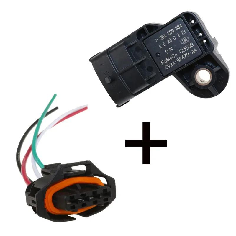 Совершенно новый датчик абсолютного давления во впускном коллекторе Map Sensor Для Ford Fiesta MK6 Focus MK3 Escape 1.6 0261230334 CV2A9F479AA 1751185