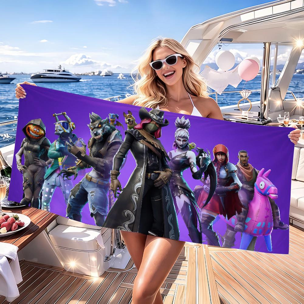 Game F-FORTNITE Towel Quick Drying Beach Towels Are Suitable For Swimming Pools Camping Yoga And The Gym