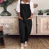 Women's Comfortable Jumpsuit, Casual Loose Wide Leg Jumpsuit, Large Pocket Overalls