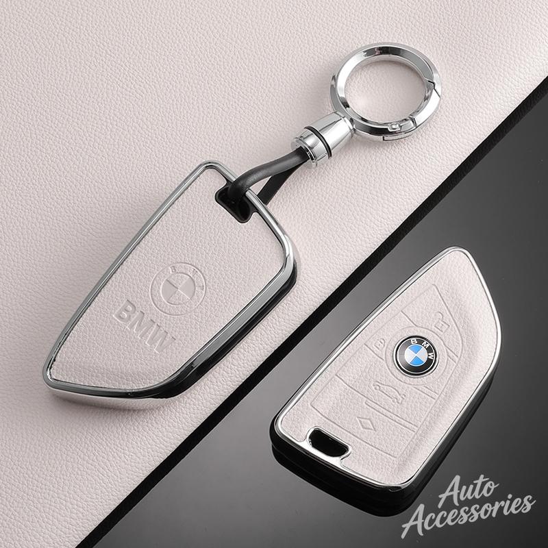 Metal Car Key Case Cover TPU Protection Shell For BMW 1 3 5 7 2 4 Series M Power X1 X2 X3 X4 X5 X6 X7 Keychain Auto Accessories KITG9