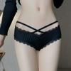 Women's Hollow Lingerie Seamless Sexy Panties Women's Stretch Lingerie Temptation Low Waist Lace Trim Panties
