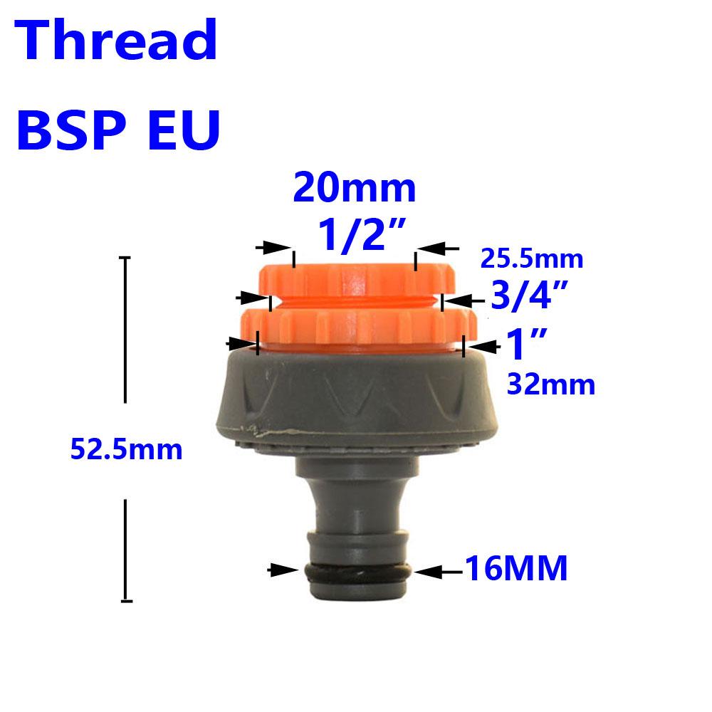 Фитинги для садового шланга 1/2 3/4 1 дюйм быстроразъемный соединитель для воды водостопный соединитель адаптер для водяного пистолета для мойки автомобиля 1 шт.