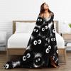 Susuwatari  Soot Sprites  Plush Blanket Students  Flannel Throw Blanket For Outdoor Soft Warm Design Quality Bedspread Gift Idea