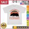 Yosemite National Park California Bear Hiking Nature Vintage T Shirt Mens Womens Tees Top Men Women