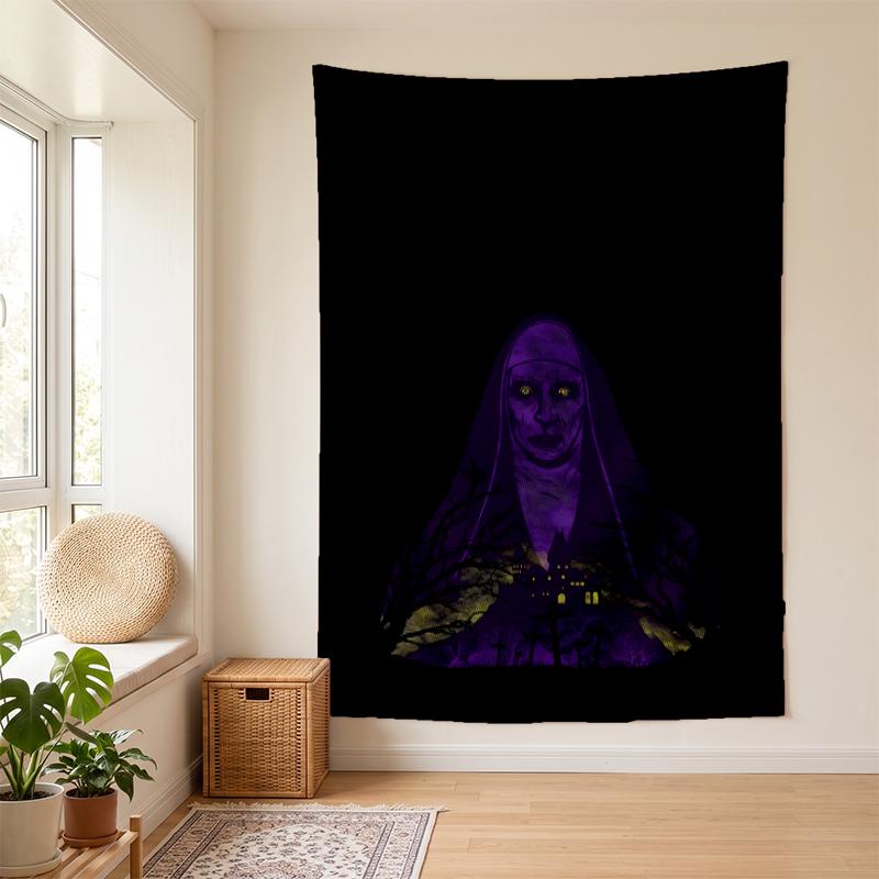 THE nun (5) Wall Tapestry Stylish Wall Hanging for Bedroom Living Room Dorm Nice Present for Family and Friends