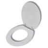 VidaXL Toilet Seat with Lid MDF Simple Design White