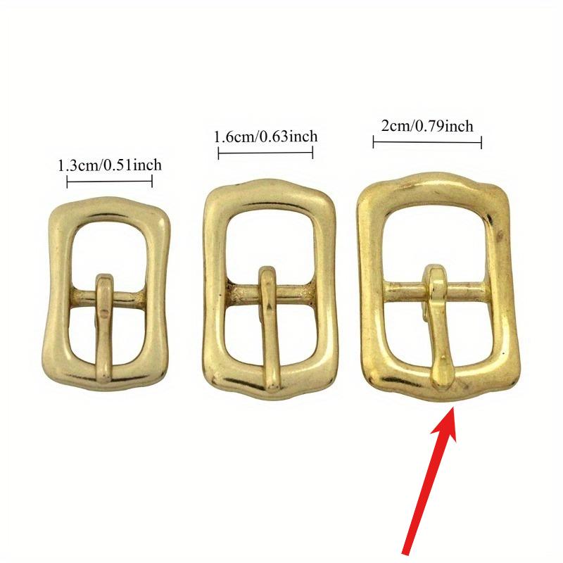 Solid Brass Belt Buckle Tri Glide Middle Center Bar Buckle for Leather Craft Bag Strap Garment Belt Luggage Hardware Accessories