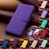Solid Color Wallet Case for Redmi 10 10C 10A 9C 9A 9T 9 8 8A 7 7A 6 6A Lychee Pattern PU Leather Flip Cover for Xiaomi Poco M3 Pro M4 X3 F3