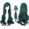 80 см длинные волнистые Fuwa Hyouka Shimoneta To Iu Gainen Ga Sonzai Shinai Taikutsu Na Sekai синтетические волосы зеленый парик для косплея женский