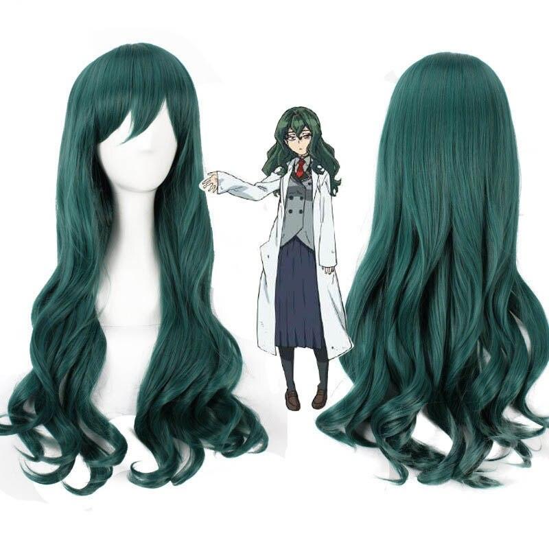 80 см длинные волнистые Fuwa Hyouka Shimoneta To Iu Gainen Ga Sonzai Shinai Taikutsu Na Sekai синтетические волосы зеленый парик для косплея женский