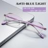 Women Blue Light Blocking HD Lens Presbyopia Eyeglasses Fashion Diamond Frameless Reading Glasses Diopter To +4.0 Eyewear