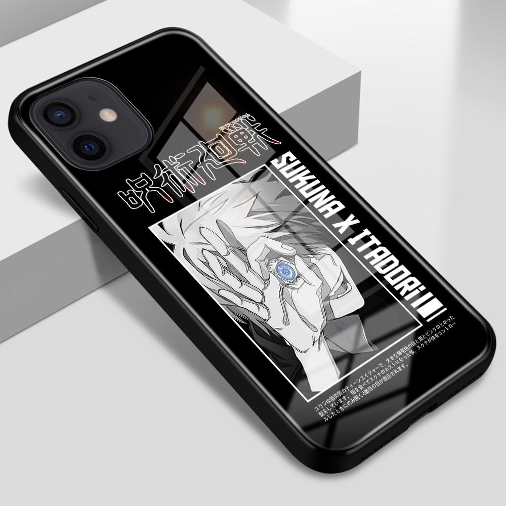 Чехол Manga Jujutsu Kaisen Itadori Yuji для iPhone XS Max XR X 8 7 6 14 Plus 12 11 13 14 Pro Max SE2020, мини-чехол из закаленного стекла