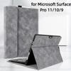 Защитный чехол для 13-дюймового Microsoft Surface Pro 11/10/9, тонкий чехол-книжка из ПУ-кожи, противоударный, со смарт-подставкой