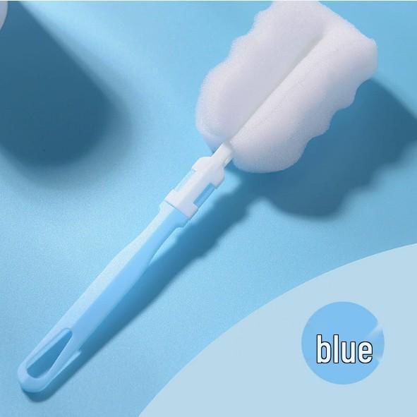 Съемная губка для чистки с длинной ручкой для термокружек и детских бутылочек