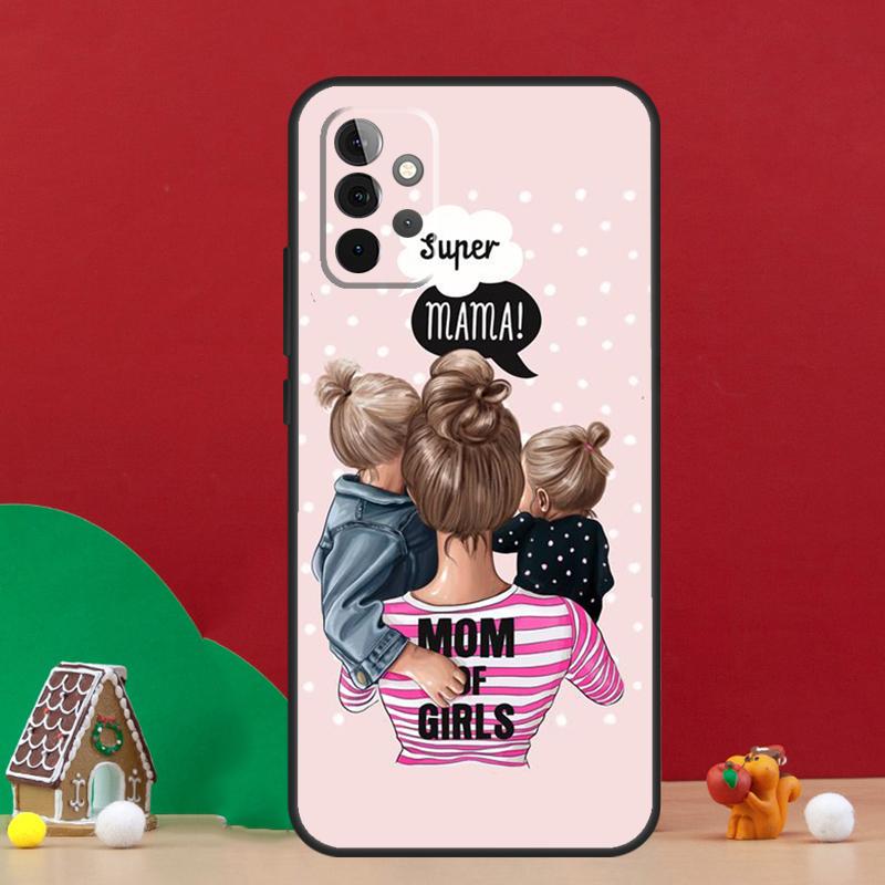 Чехол для телефона Мама МАМА ДЕВОЧКА КОРОЛЕВА Для Samsung Galaxy A17 A06 A16 A56 A36 A54 A34 A14 A52 A32 A13 A23 A33 A53 A15 A35 A55