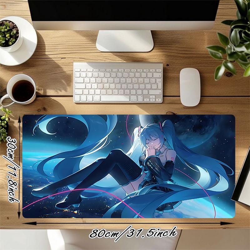 1Pc Space Fantasy Journey Gaming Mouse Pad Keyboard Desk Mat Non-slip Rubber Lock Edge Waterproof Computer Mousepad for Office Home Decor Y1150