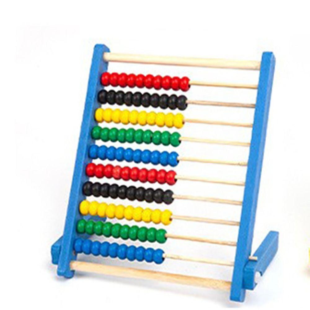 Деревянные счеты деревянные красные синие желтые счетные прочные бусины для дошкольного возраста