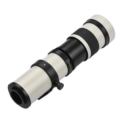 Супертелеобъектив с зумом для камеры MF F/8,3–16 420–800 мм, Т-образное крепление с переходным кольцом, универсальный 1/4