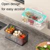 Transparent Kitchen Storage Basket No Punching Spices Container  Kitchen Supplies