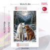Wolf in Forest 100% Round Full Drill 5D DIY Diamond Painting Embroidery Cross Stitch Rhinestone Décor