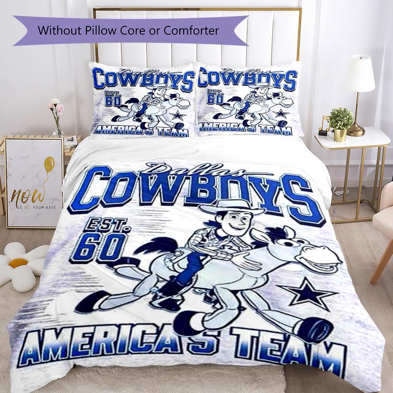 Dallas Bedding Set Breathable Duvet Cover with Pillowcases Decorative Bed Linen for Bedroom Home Decoration Birthday Gift