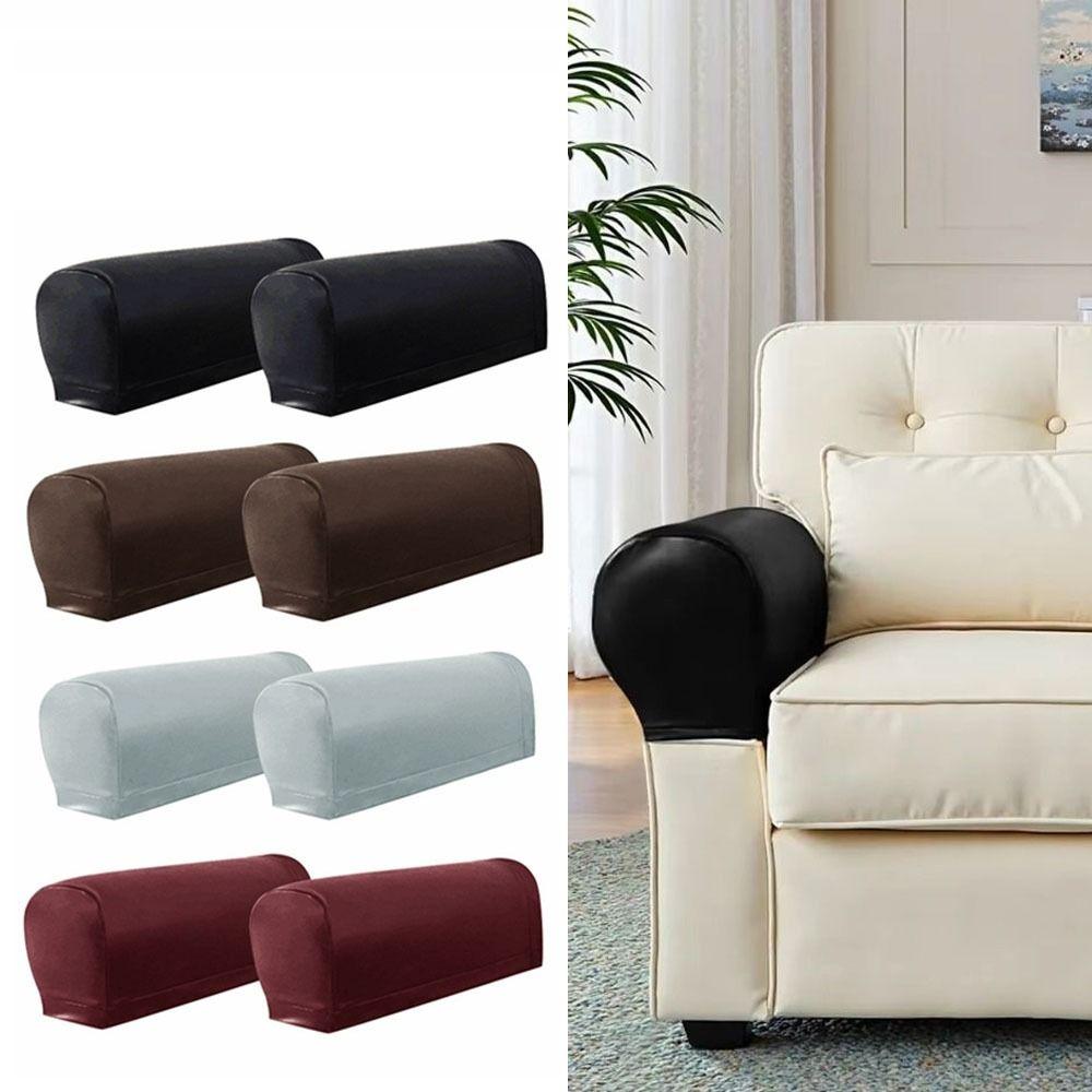 Elastic Sofa Armrest Covers Soft Armrest Protector Detachable Chair Arm Cover Recliners