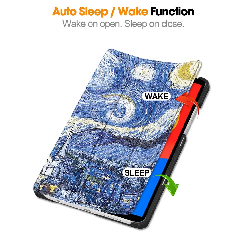 Чехол для Xiaomi Redmi Pad SE 8.7 2024, новый чехол-подставка из искусственной кожи с тремя складками, чехол-подставка для планшета, чехол для redmi pad se 8.7 дюймов, умный чехол