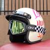 Мотоциклетный шлем Ретро Винтажный шлем лицо Ретро 3/4 шлем casco moto Capacete Винтажный шлем мотоциклетный мотокросс ORZ
