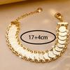 Plating Gold Money Coin Bracelet Copper Jewelry Luxury Chain Bracelet