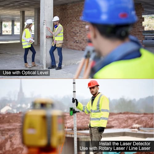 Pole Total Station Tripod Stand, Surveying Prism Pole Tripod, Aluminum Prism Pole Tripod for GPS Leveling Staff Total Station Surveying Equipment, 75-