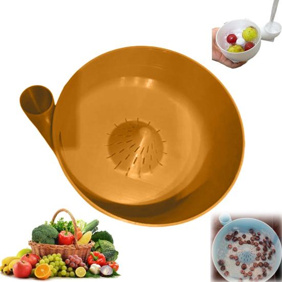 Automatic Fruit Washer And Drainer Bowl 3D Printed Berries Wash Machine Salad Spinner Vegetable Cleaner Fast Draining Kitchen Gadget