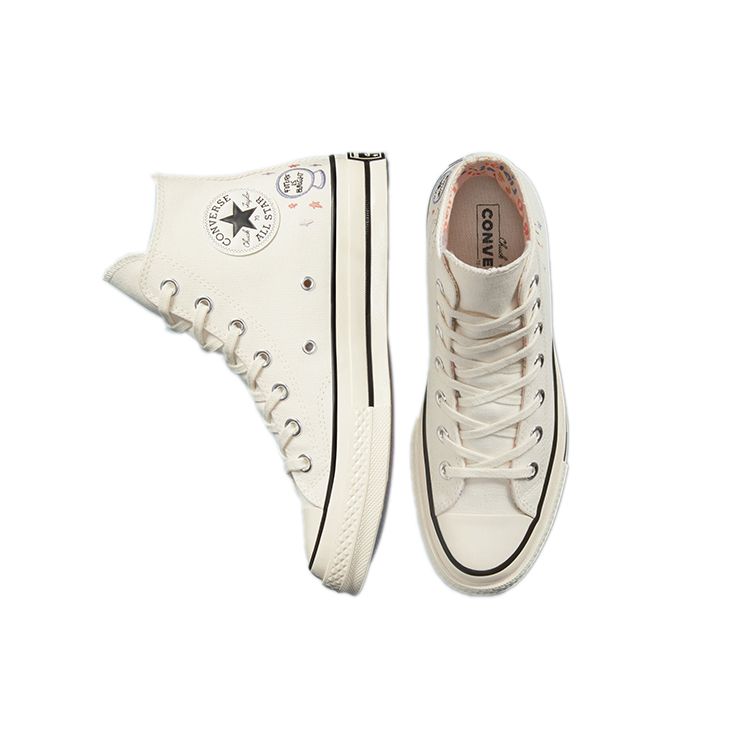 Converse Женские кроссовки Chuck 70 High Mystic World - Future is Bright Cream Egret Black 572431C