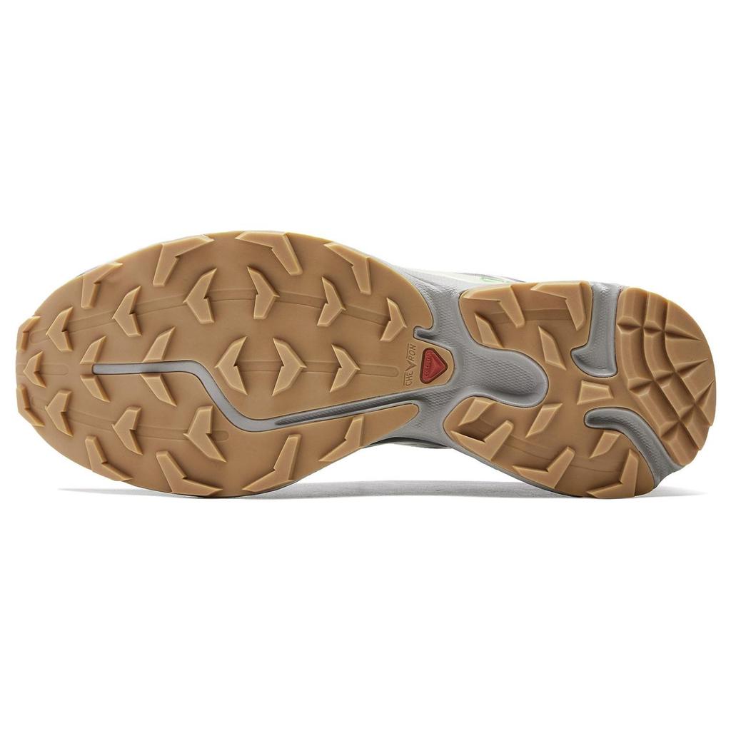 SALOMON XT-6 Lace-Up Flat Round Toe Mesh Low-Top Contagrip Casual Trail Running Shoes Unisex Sneaker Red Brown 471482