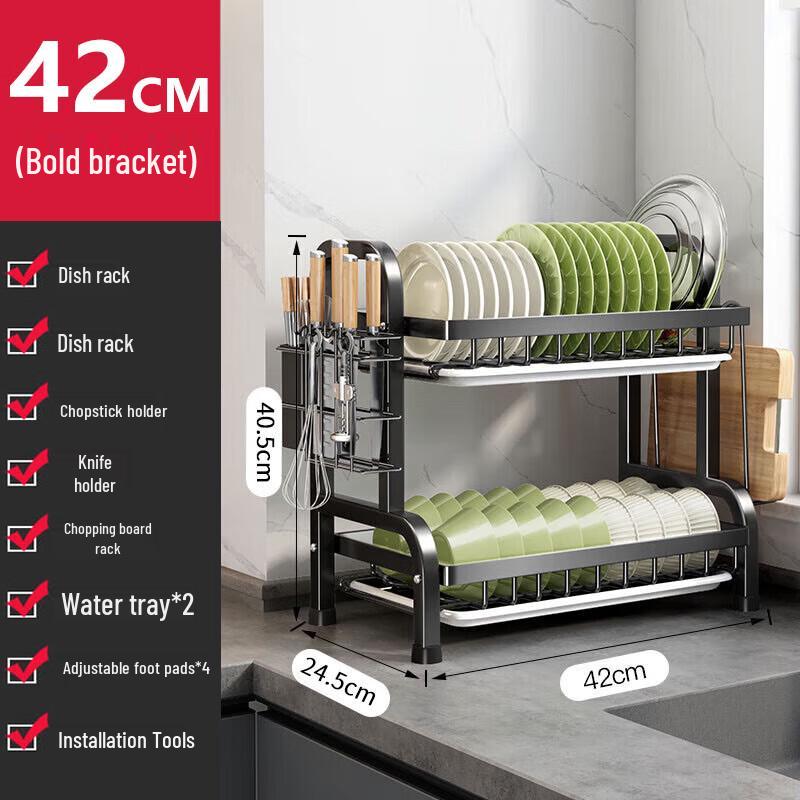 Multifunctional Kitchen Countertop Dish Drying Rack