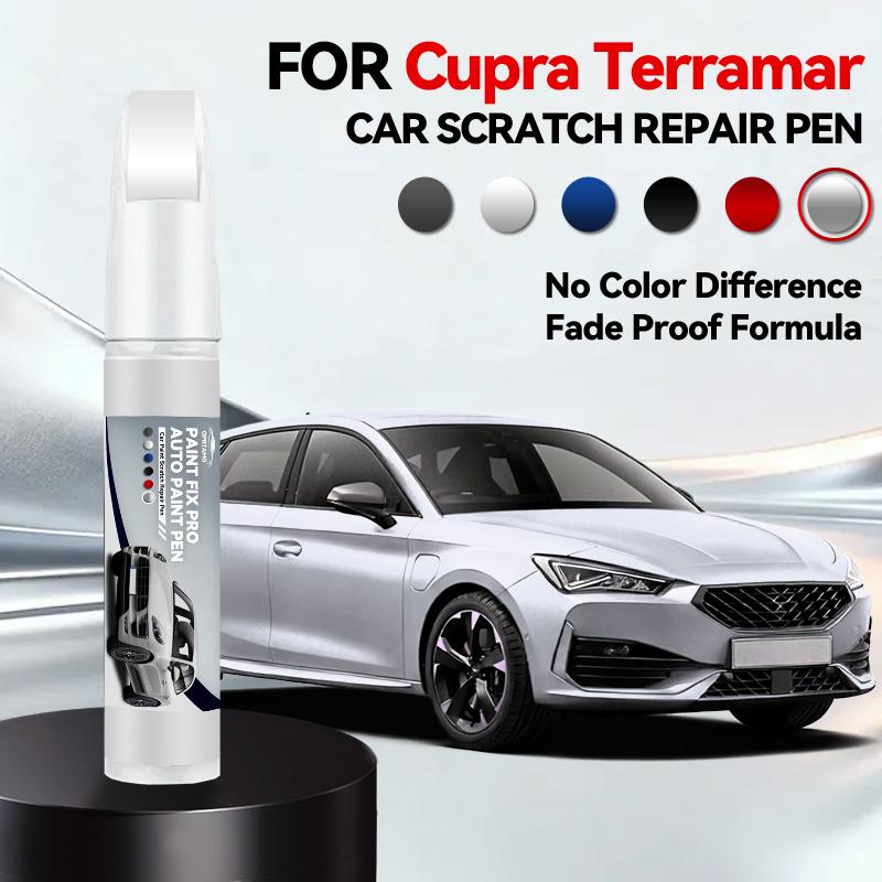 Для CUPRA Terramar Ремонтная ручка для краски автомобиля Аксессуары для ремонта царапин на краске Космический синий Черный Ледниковый белый Тиманфайский серый Красный