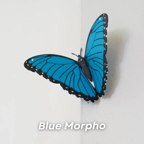 3 шт. Магниты-бабочки для холодильников Реалистичные Двусторонние Крылья Гибкие Магниты для Домашнего Декора в виде Бабочек