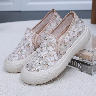 Обувь Fisherman женская сетчатая дышащая плоская мягкая подошва повседневная обувь для женщин новая мода вышитые толстые подошвы мокасины 2025