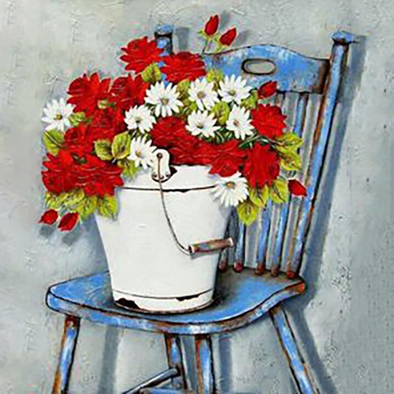 DIY 5D алмазная живопись ваза для цветов, набор для вышивки крестом, полная дрель, вышивка мозаикой, вышивка крестиком, цветочная роза, подарок из смолы, домашний декор