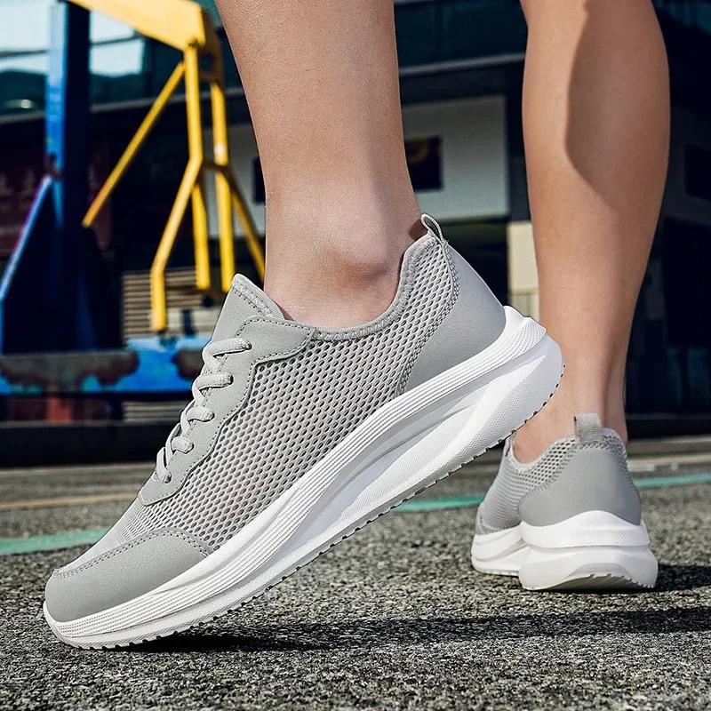 Мужские мягкие спортивные туфли Дышащие сетчатые кроссовки для бега Удобные мужские Высококачественные уличные легкие кроссовки для мужчин Hombre